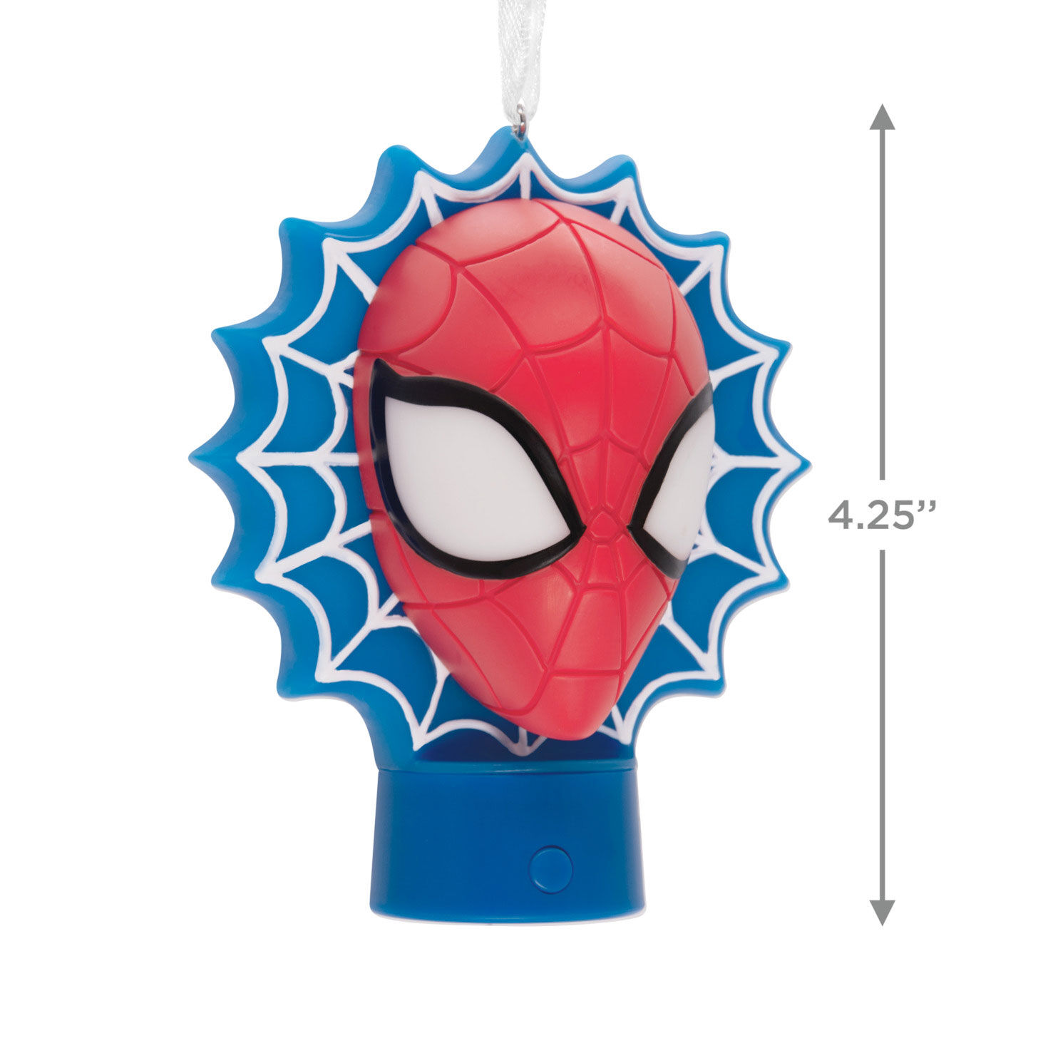 Marvel Spider-Man Face on Web Hallmark Ornament With Light, , large image number 3