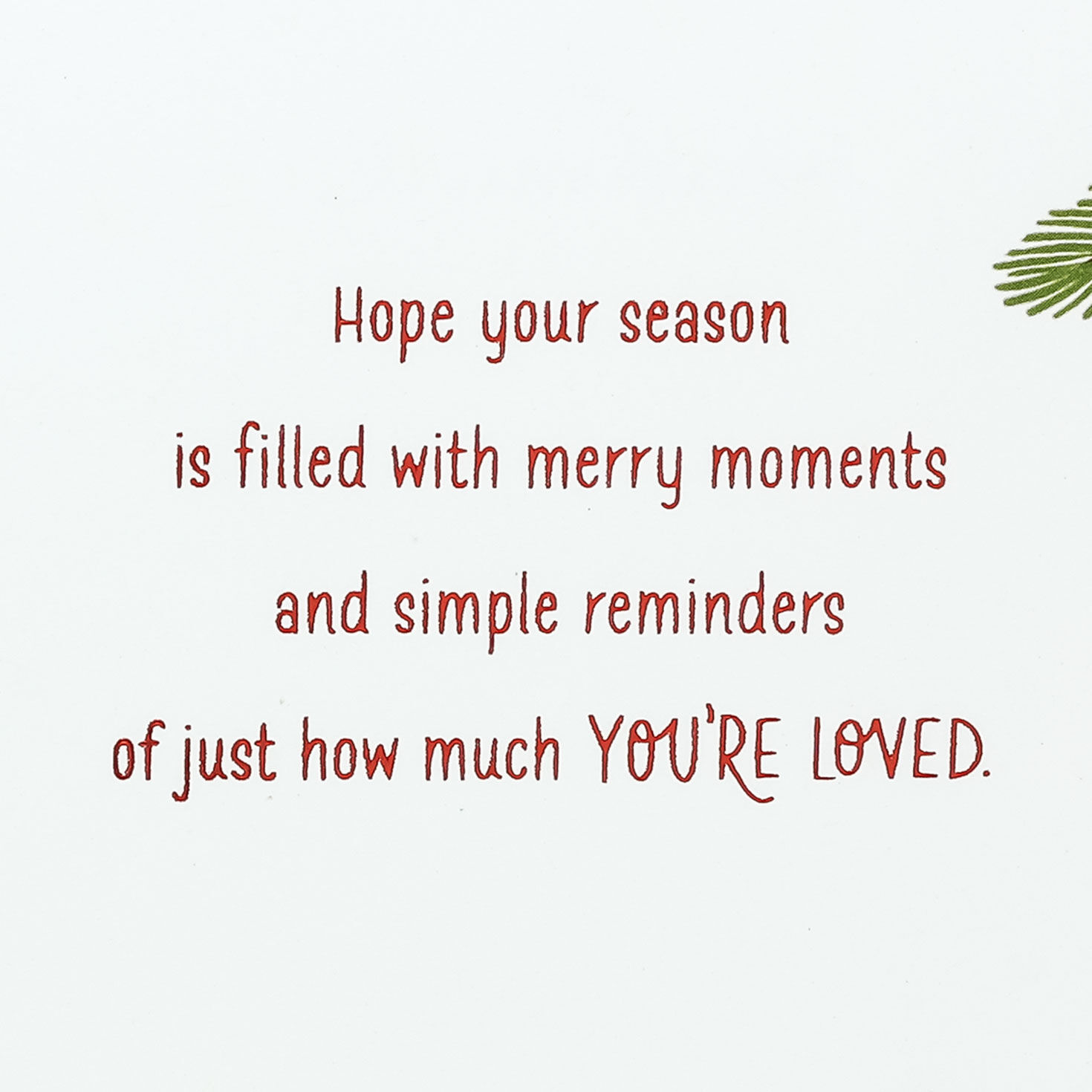 Holiday Wreath Christmas Card for Goddaughter Sentiment image number 2