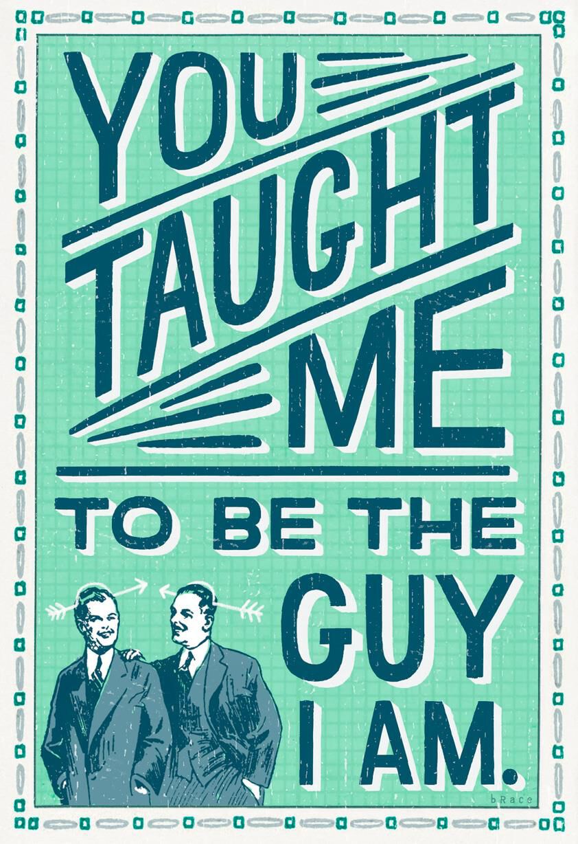 Like Father, Like Son Funny Father's Day Card From Son