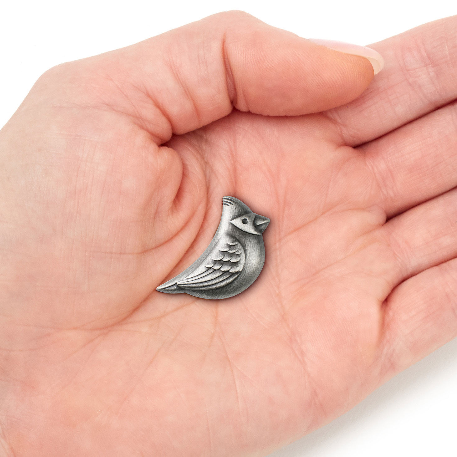 Sign of Love Cardinal Metal Pocket Token item on hand image number 4