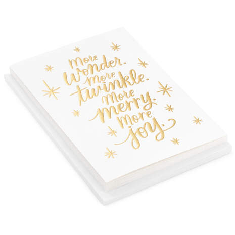 More Merry and Joy Boxed Christmas Cards, Pack of 10, , large