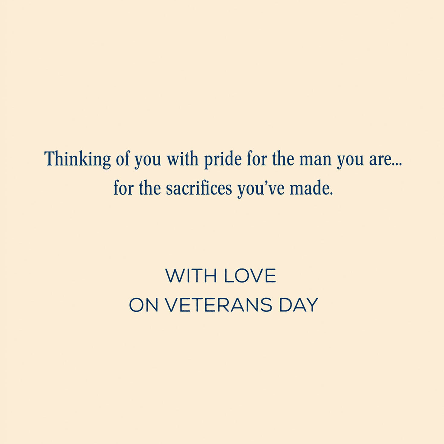 Honoring You Veterans Day Card for Son for only USD 2.00 | Hallmark