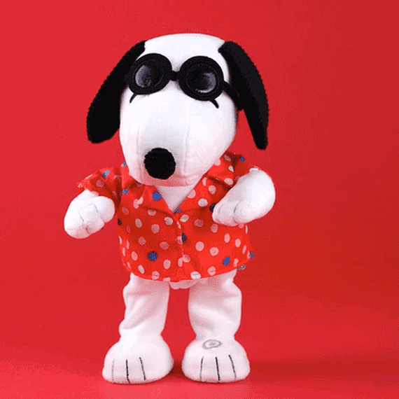 Musical snoopy stuffed animal sales