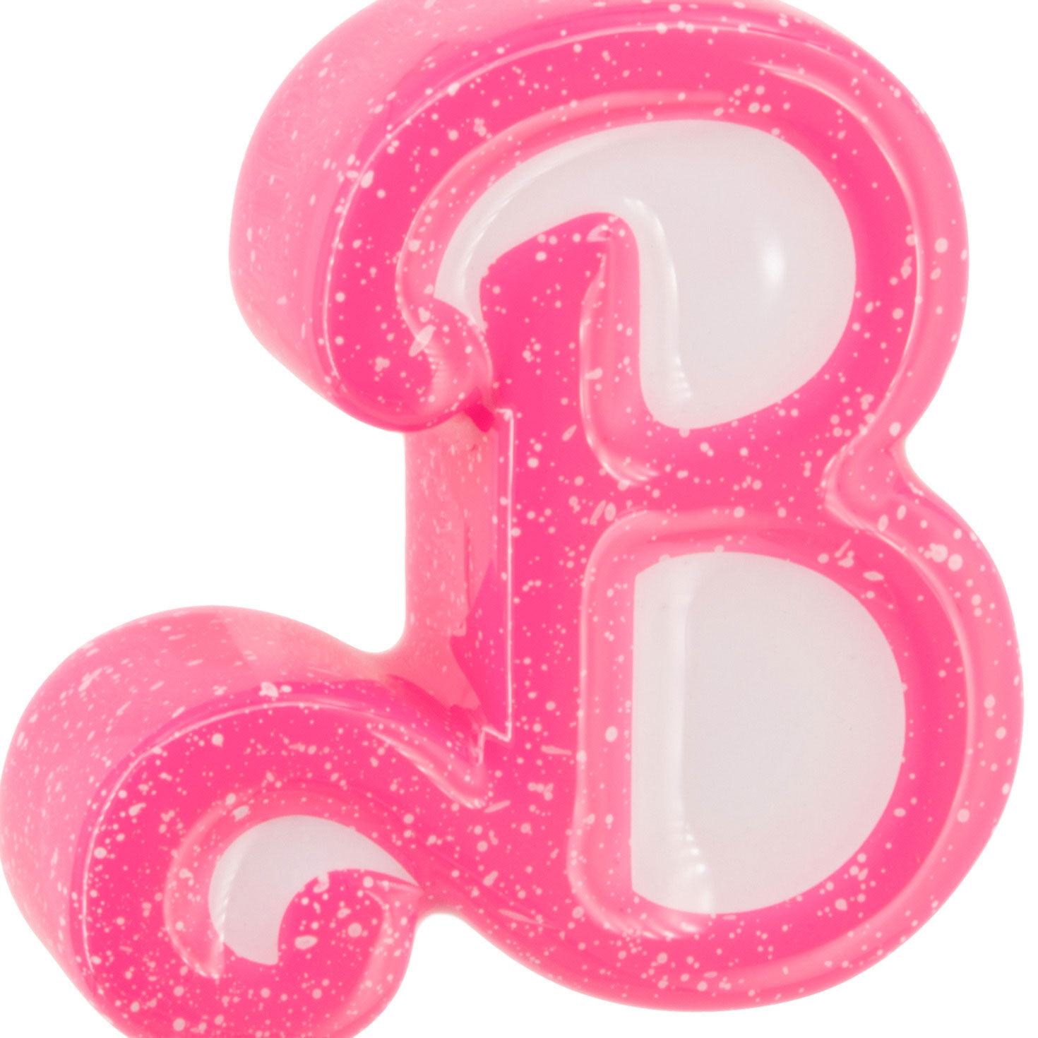 Barbie Pink B Christmas Ornament closeup view image number 7