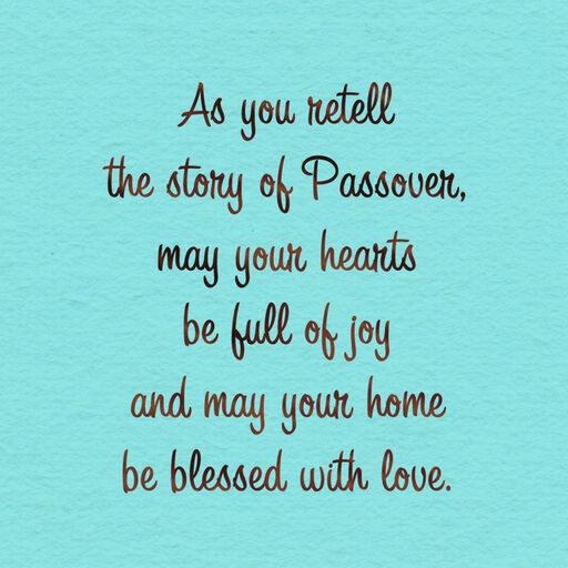 May Your Hearts Be Full Passover Card, 