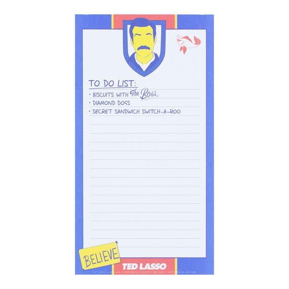 Ted Lasso To-Do List Note Pad