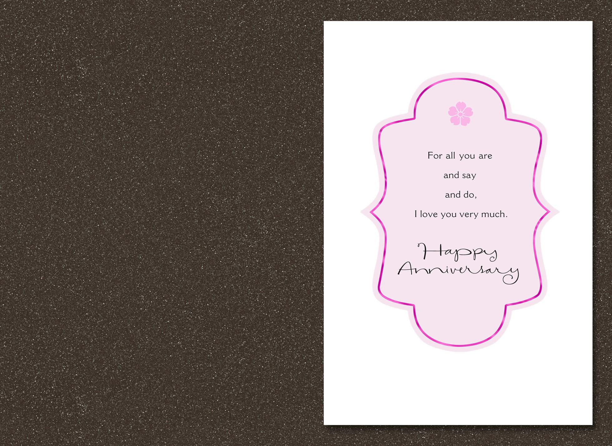 Purple Butterfly Anniversary Card