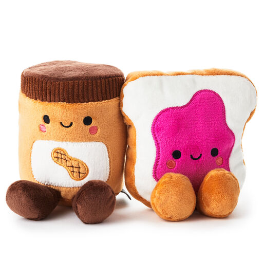 Better Together Peanut Butter and Jelly Magnetic Plush, 5", 