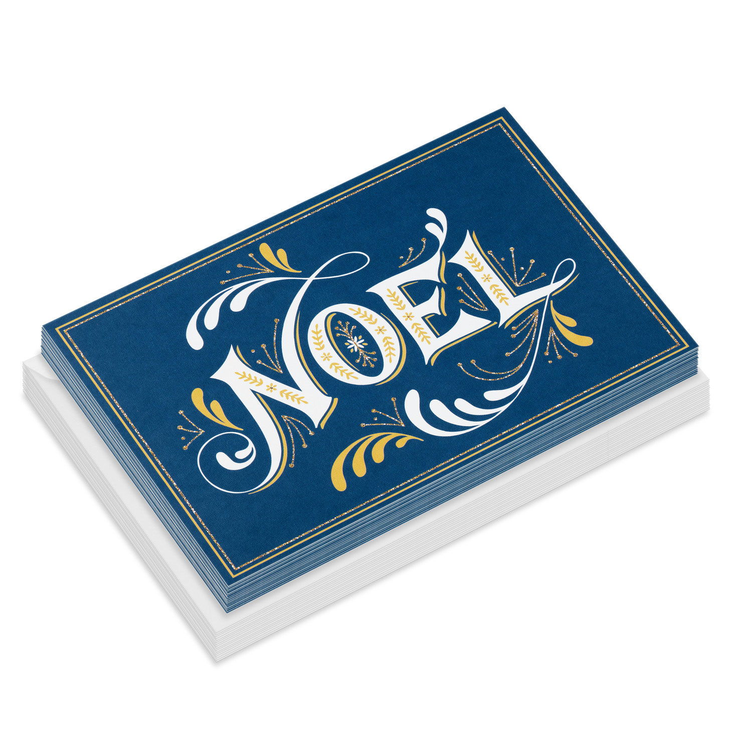 Noel on Blue DaySpring Religious Christmas Cards card front stavked image number 2