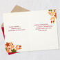 Red, Green and Gold Floral Wreath Christmas Card Open card with envelope image number 4