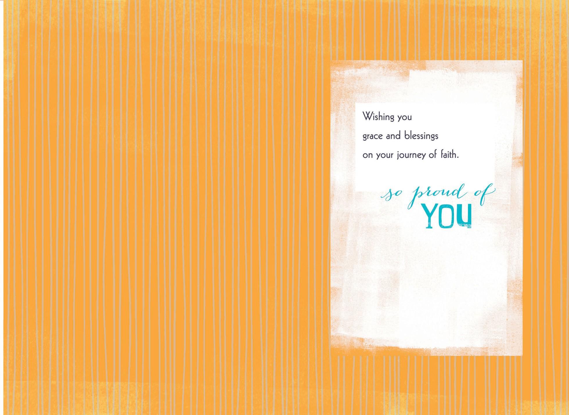 Pinstripe Suit Confirmation Card for Godson