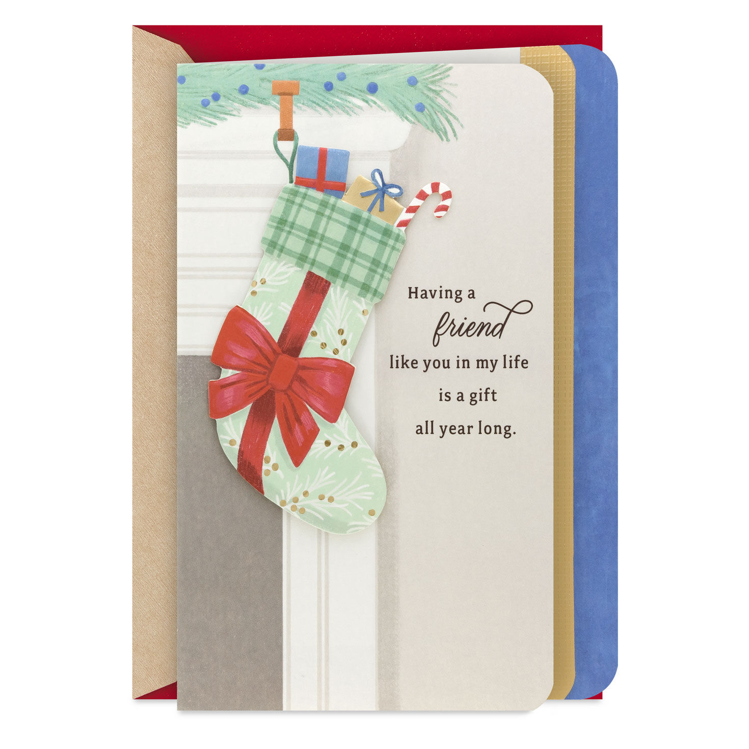 Always Grateful for You Christmas Card for Friend