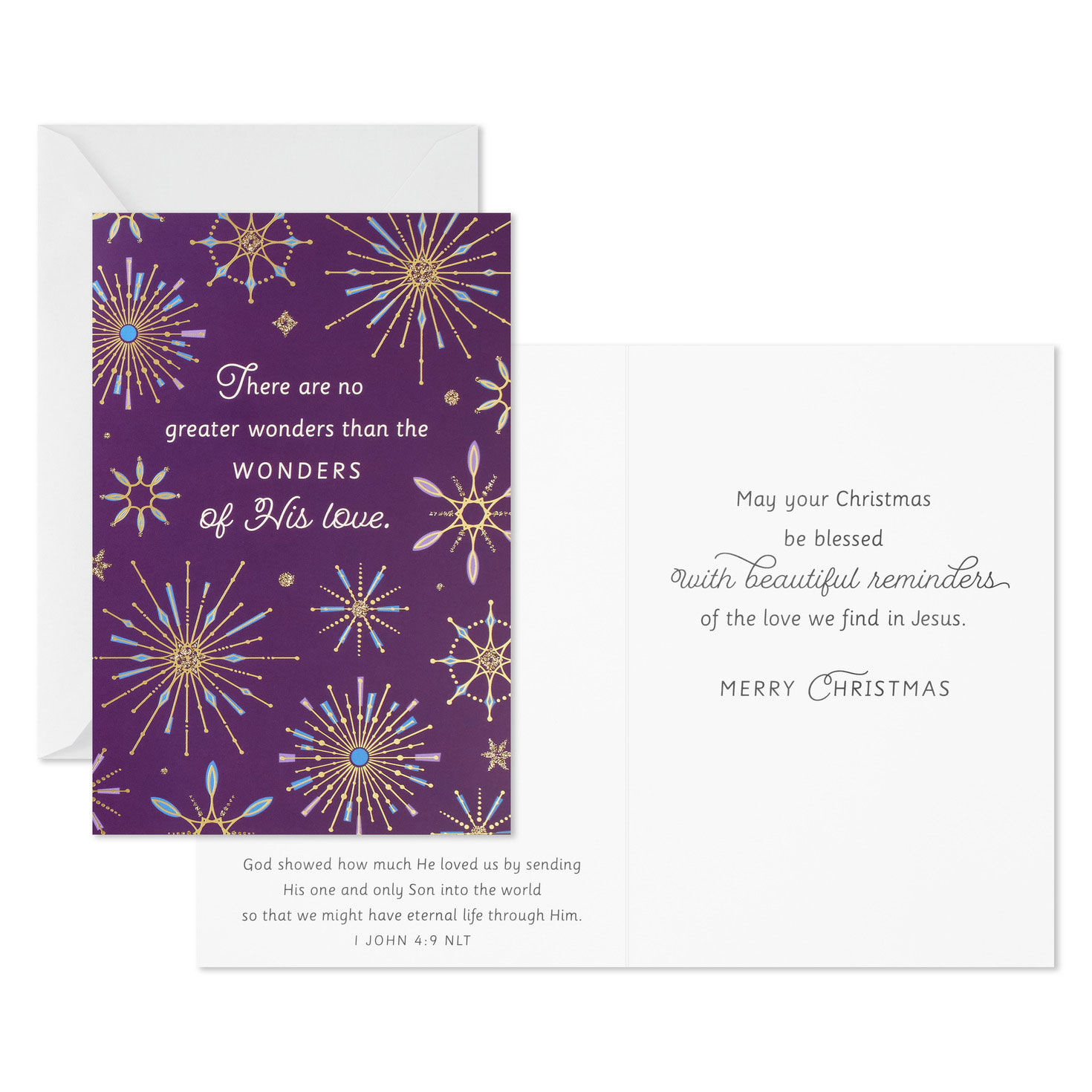 Radiant Hues DaySpring Religious Christmas Cards Card Front with Sentiment image number 4