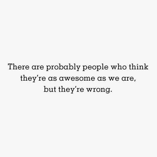We're Awesome Funny Friendship Card, 