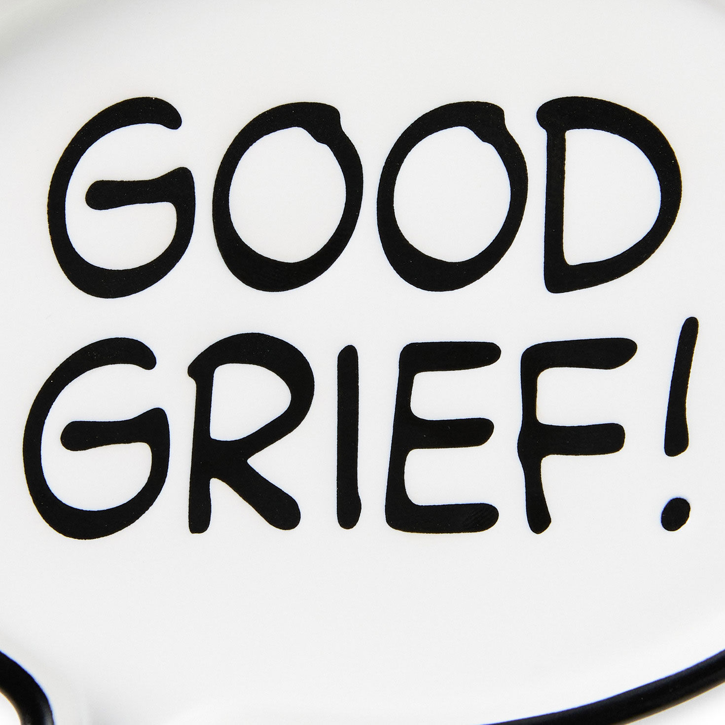 Peanuts&reg; Good Grief! Word Bubble Trinket Dish upclose view image number 3