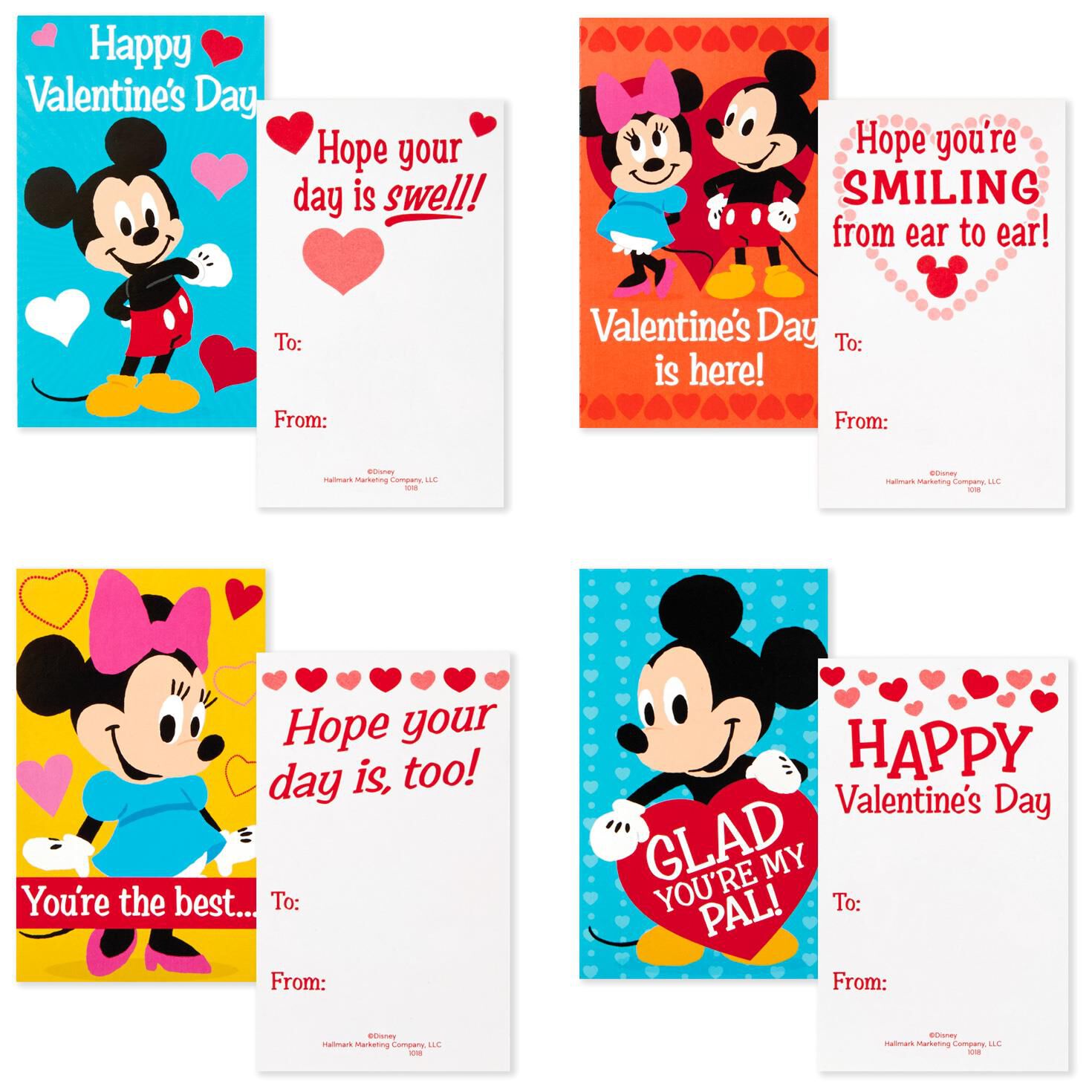 disney mickey and minnie kids valentines with stickers pack of 32 kids valenties