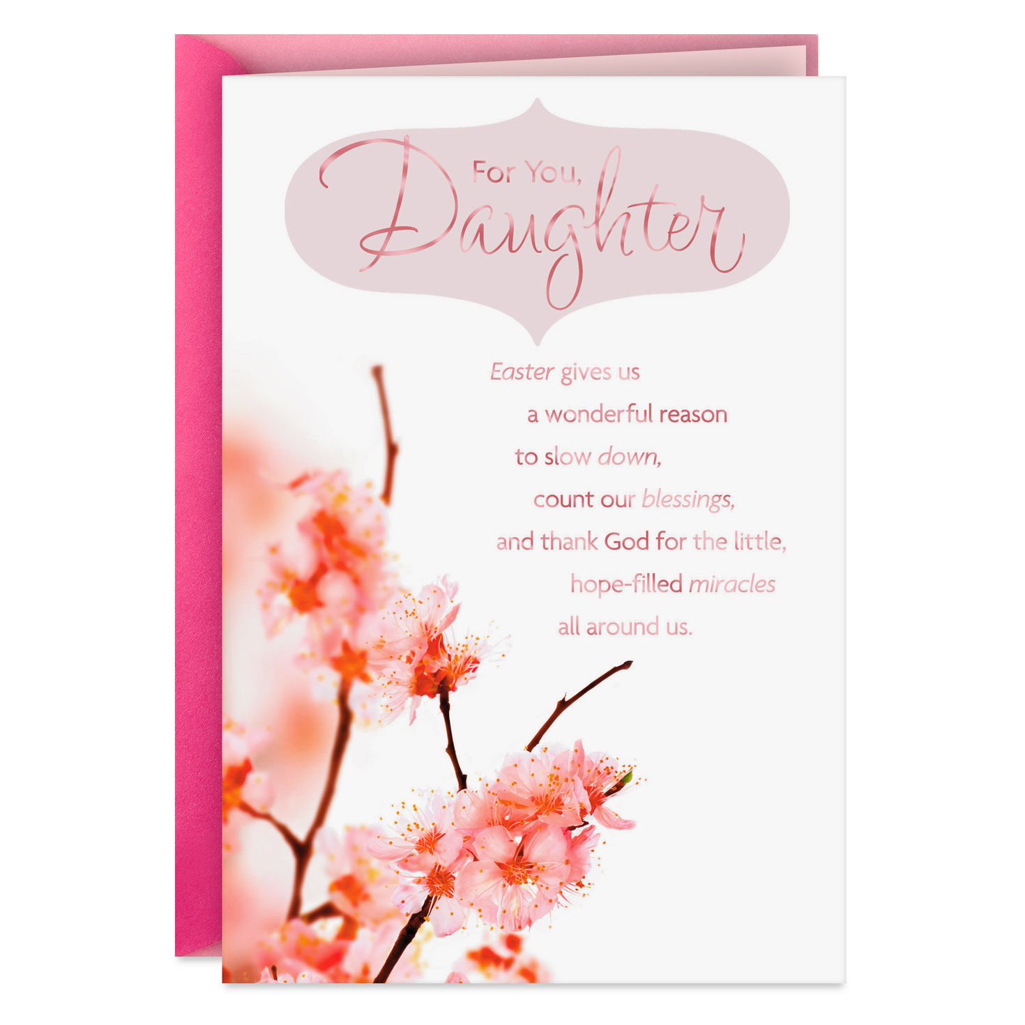 You're a Blessing Religious Easter Card for Daughter