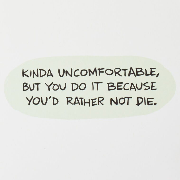 Kinda Uncomfortable Funny Birthday Card, , large image number 2