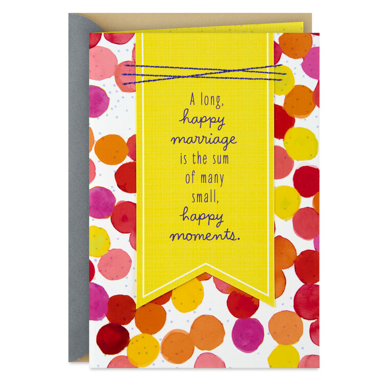 The Sum of Small, Happy Moments Anniversary Card for Couple
