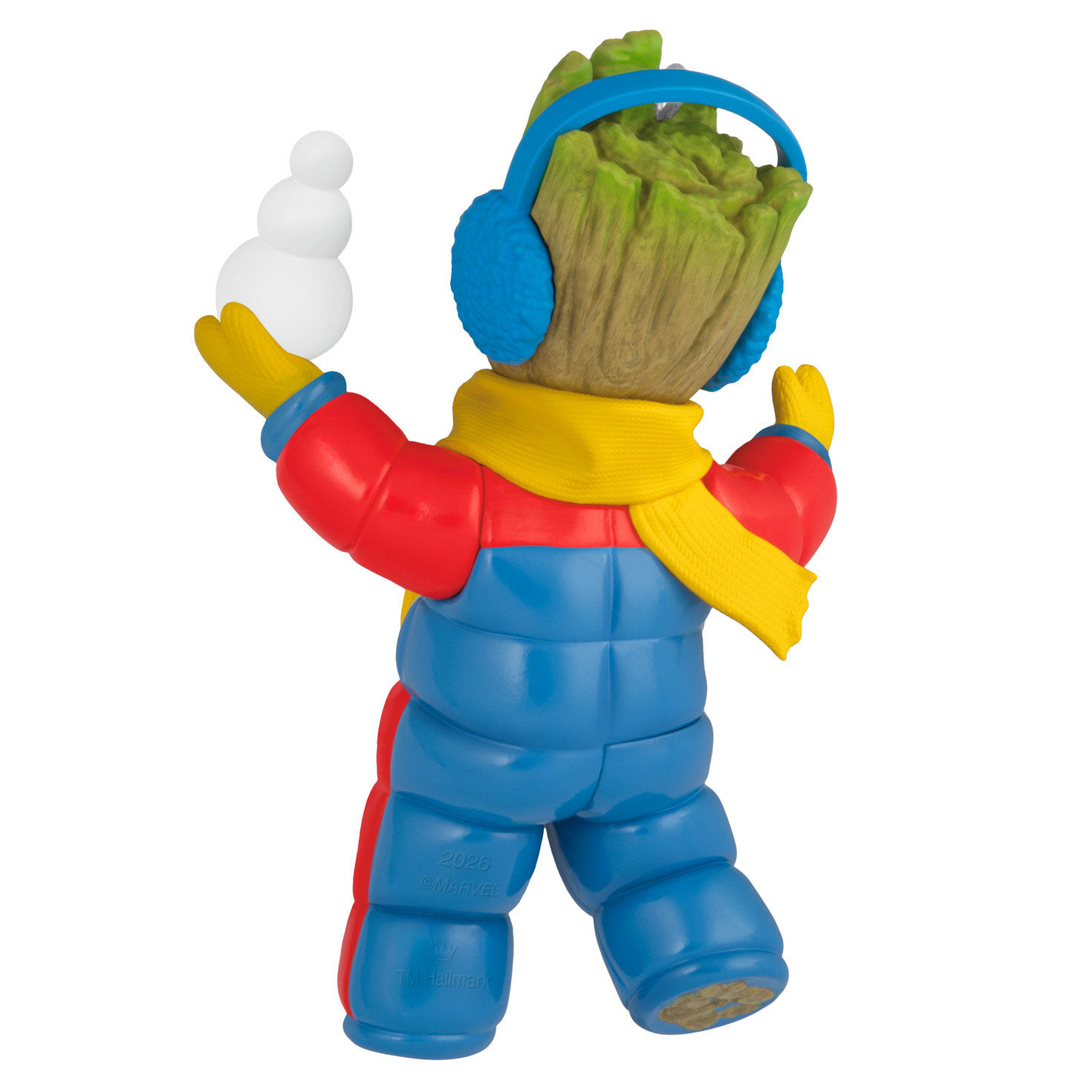 Groot in Snow Suit Keepsake Ornament Back image number 6