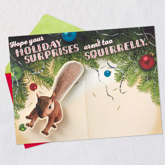 National Lampoon's Christmas Vacation™ Squirrelly Holiday Funny Pop-Up Christmas Card With Sound, , large image number 4