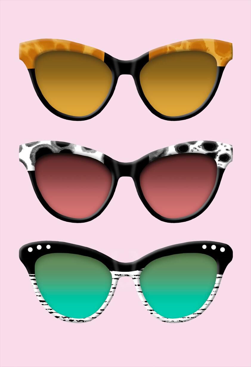 Stylish Sunglasses Blank Card