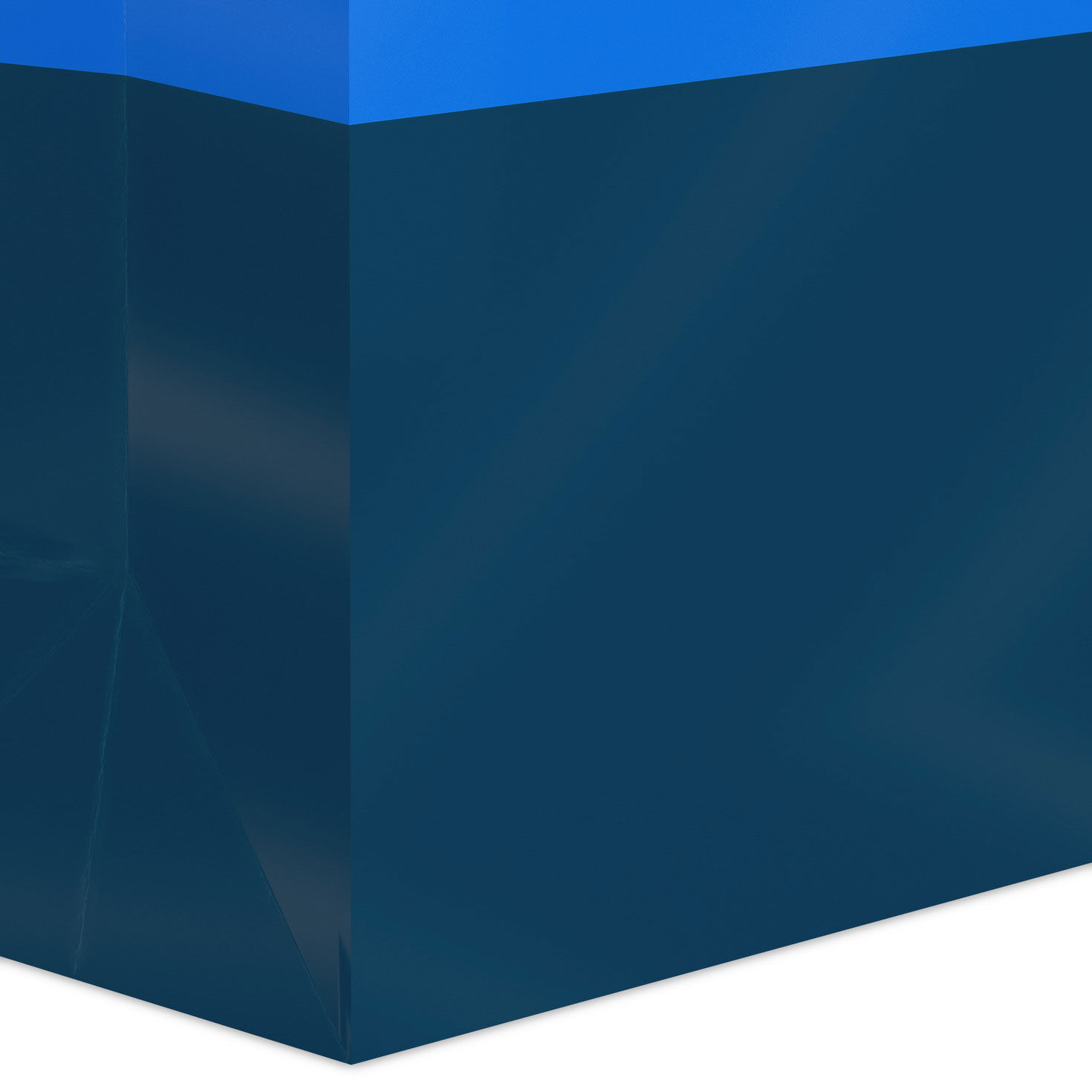 Navy and Bright Blue Large Gift Bag Base/Side Detail image number 5