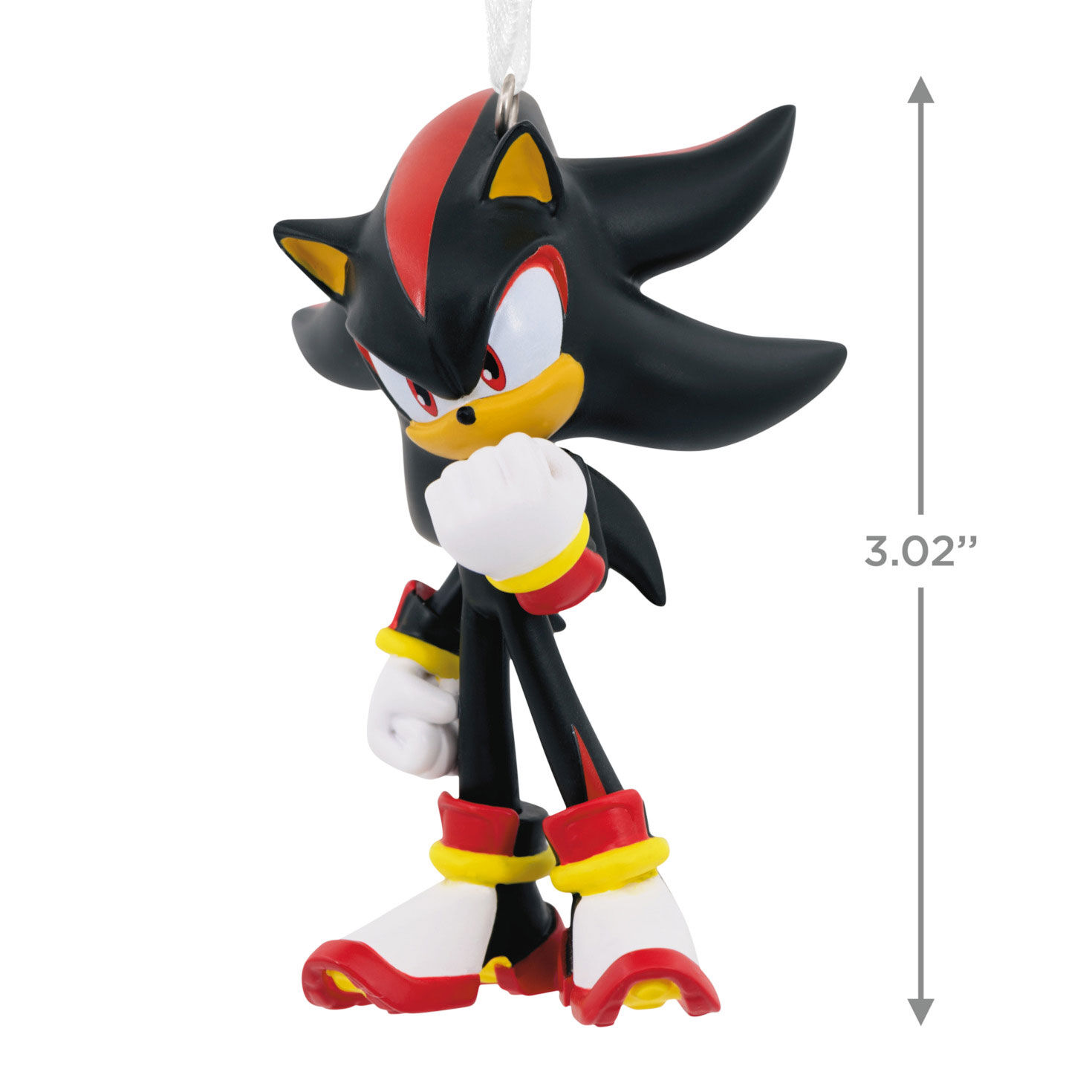 Sonic the Hedgehog Shadow Christmas Ornament measurement image number 3