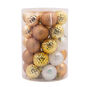 30-Piece Champagne, Gold, White Shatterproof Christmas Ornaments Set, , large image number 1