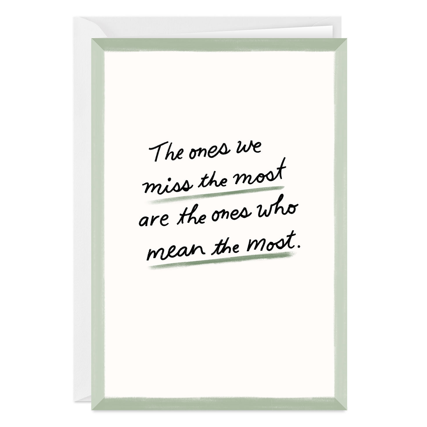 The Ones We Miss the Most Custom Sympathy Card
