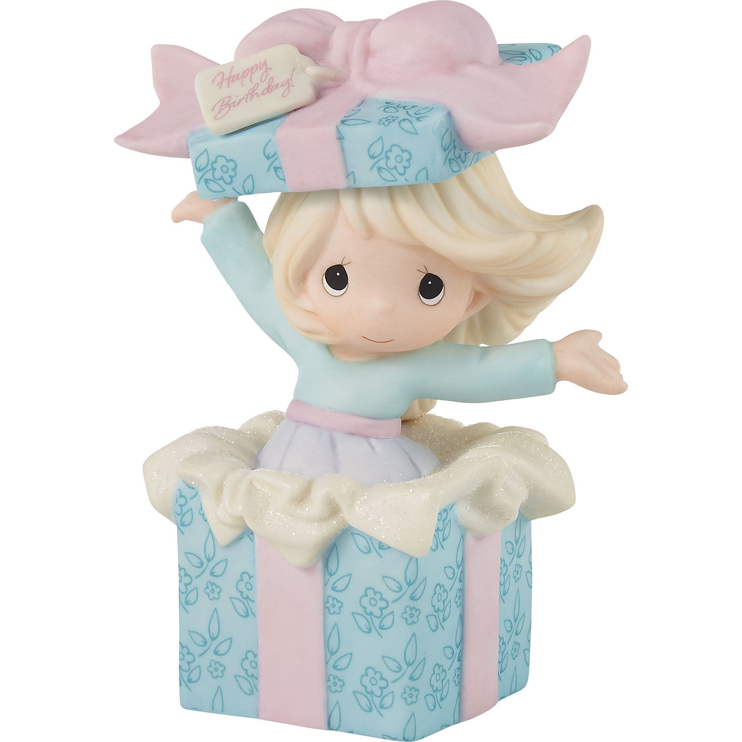Precious Moments Wishing You Many Birthday Surprises Figurine, 5.3"