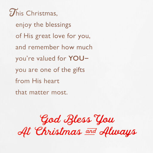 You're a Blessing Religious Christmas Card for Dad, 