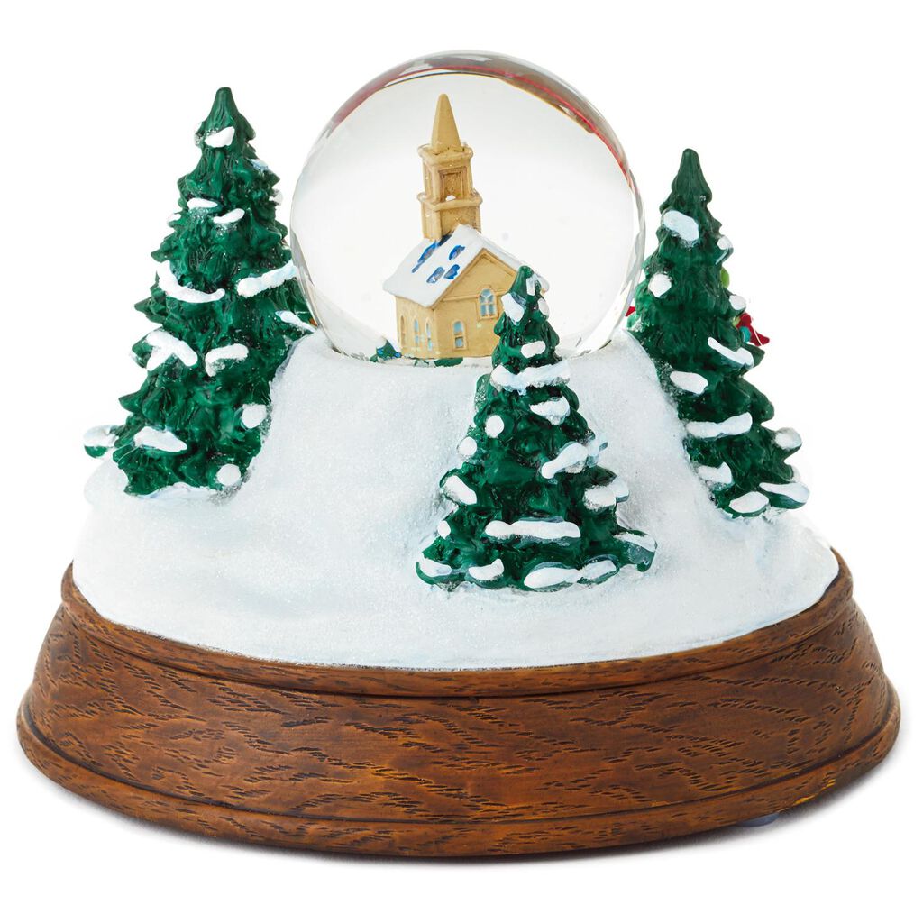 Christmas In Evergreen Sleigh Ride Musical Snow Globe With Light Christmas In Evergreen Sleigh Ride Musical Snow Globe With Light