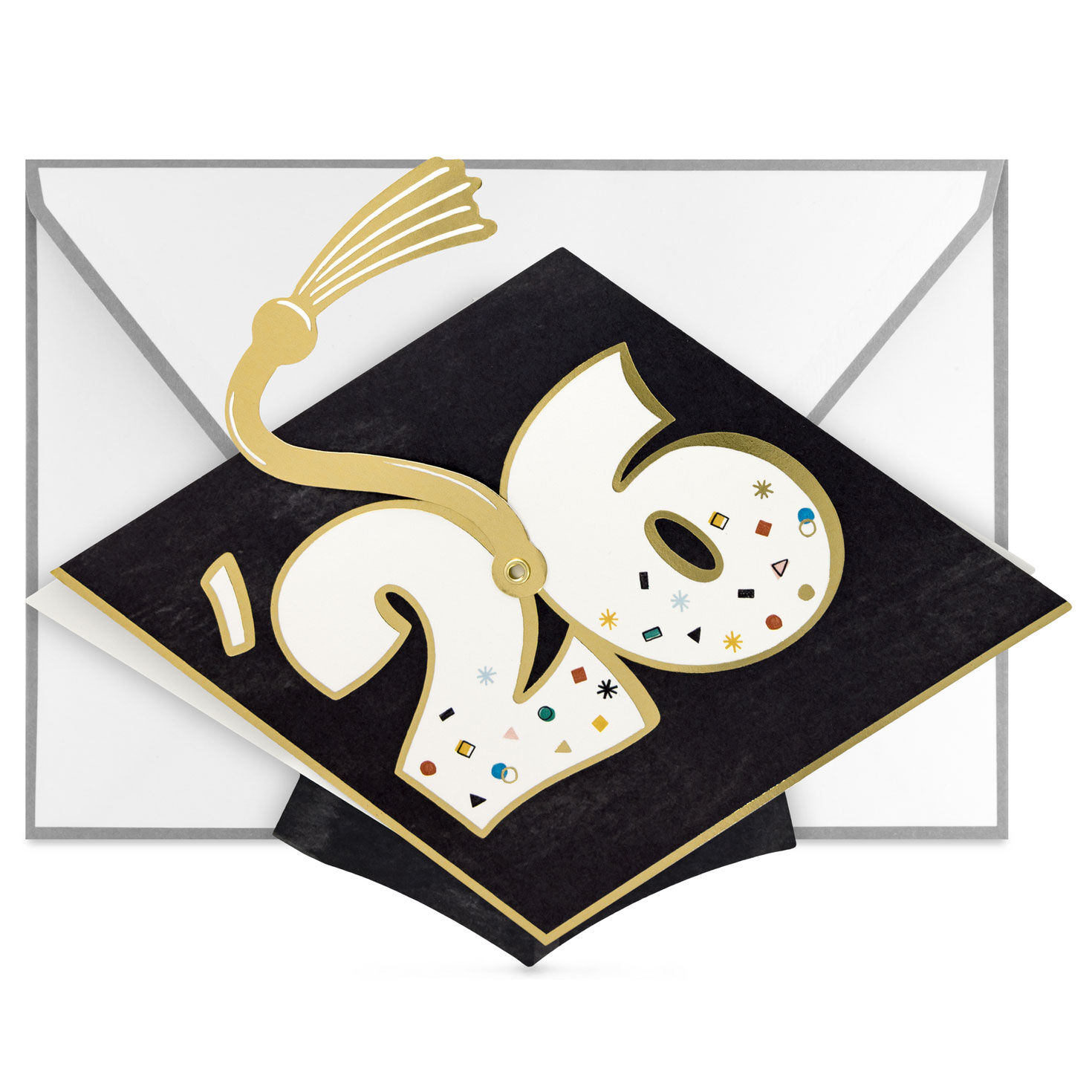 Hats off to You Paper Craft Money Holder Graduation Card