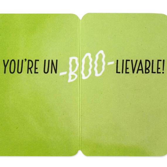 3.25" Mini You're un-Boo-lievable Ghost Dog Halloween Card, , large image number 2