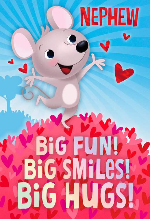 Big Fun Valentine's Day Card for Nephew, , large image number 1