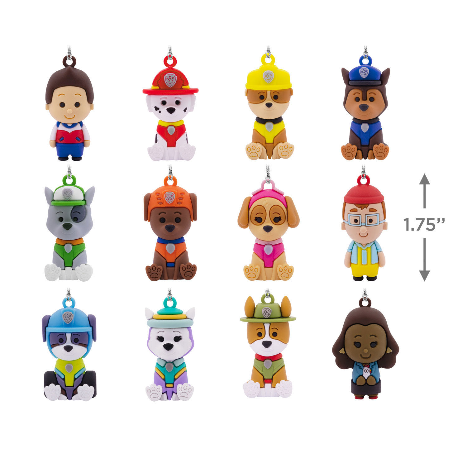 Paw Patrol&trade; Hallmark Countdown Calendar Paper Tree Set With 12 Mini Ornaments, , large image number 4