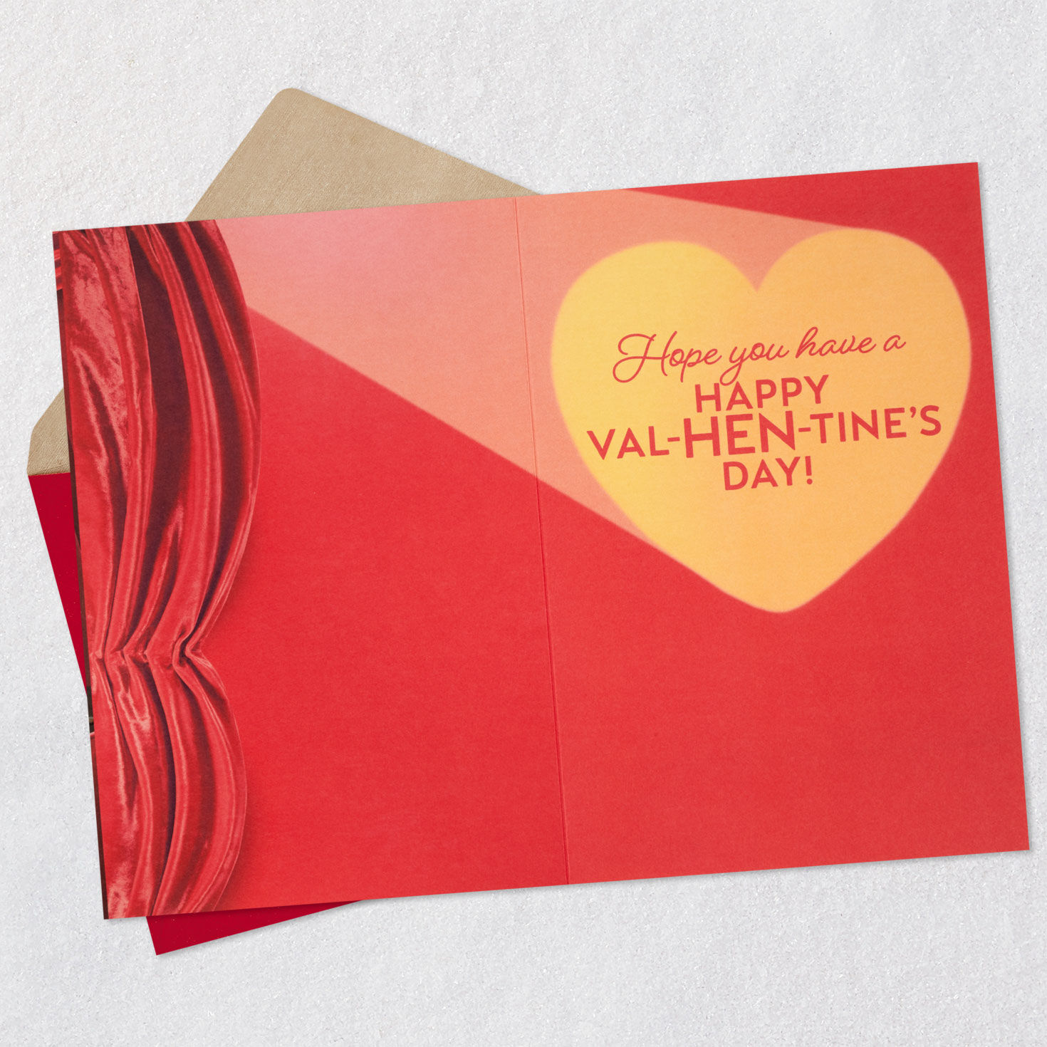 Opera Chickens Funny Musical Valentine's Day Card Open card with envelope image number 3