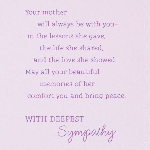 Marjolein Bastin Butterfly Sympathy Card for Loss of Mother, 