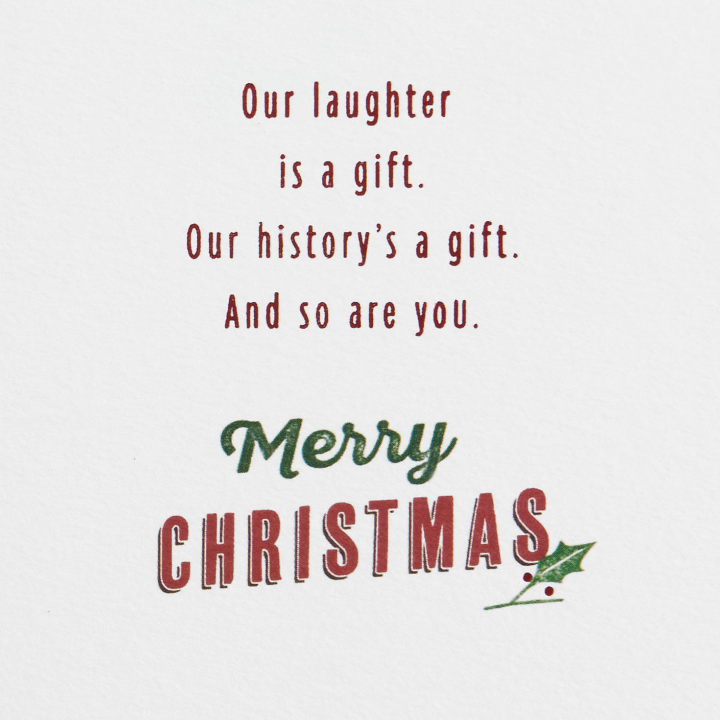 Cardinal and Cabin in Woods Brother Christmas Card Sentiment image number 3