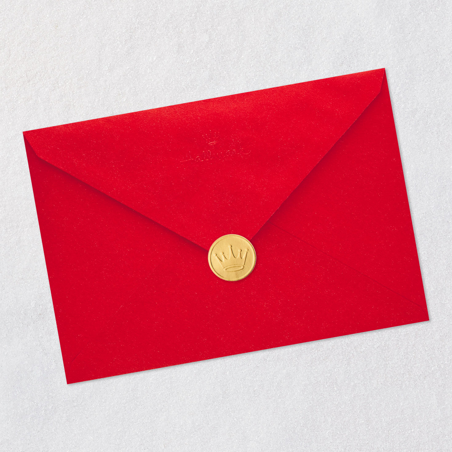 School Supply Wreath Christmas Card for Teacher Envelope Back with Seal image number 7
