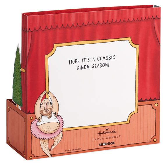 Butt-Cracker Ballet Funny 3D Pop-Up Christmas Card, , large image number 2
