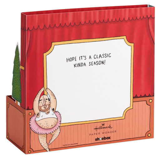 Butt-Cracker Ballet Funny 3D Pop-Up Christmas Card, 