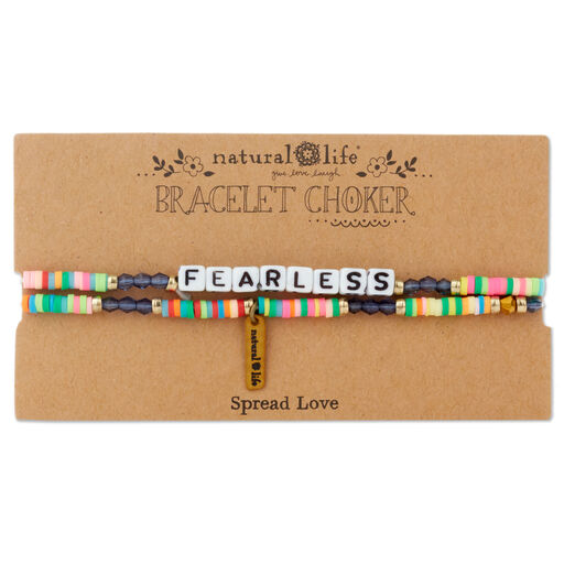 Natural Life Fearless Bracelet Choker Wrap Jewelry, 