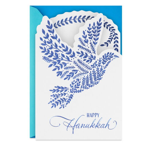 Comfort, Joy and Peace Hanukkah Card, 