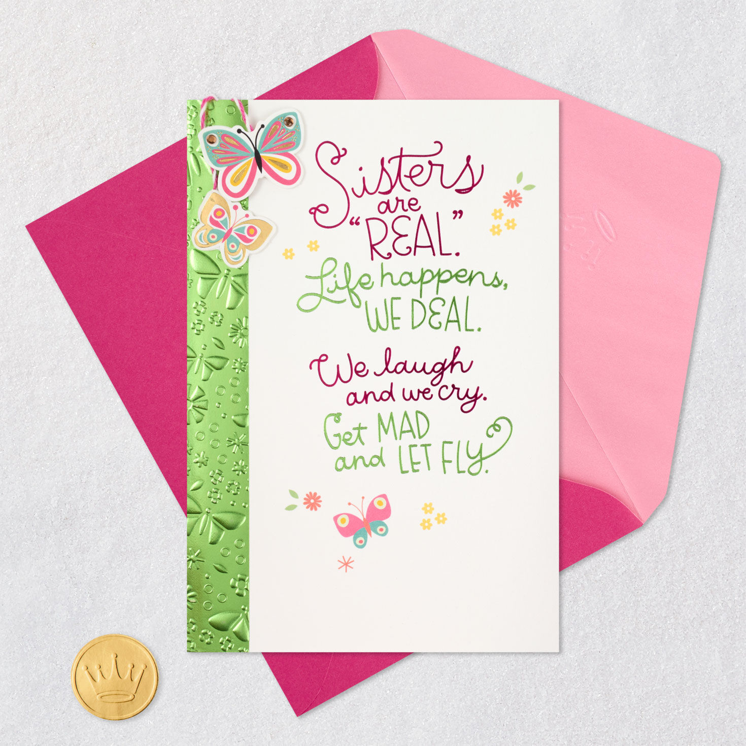 Butterfly Charms Sister Mother's Day Card  image number 6