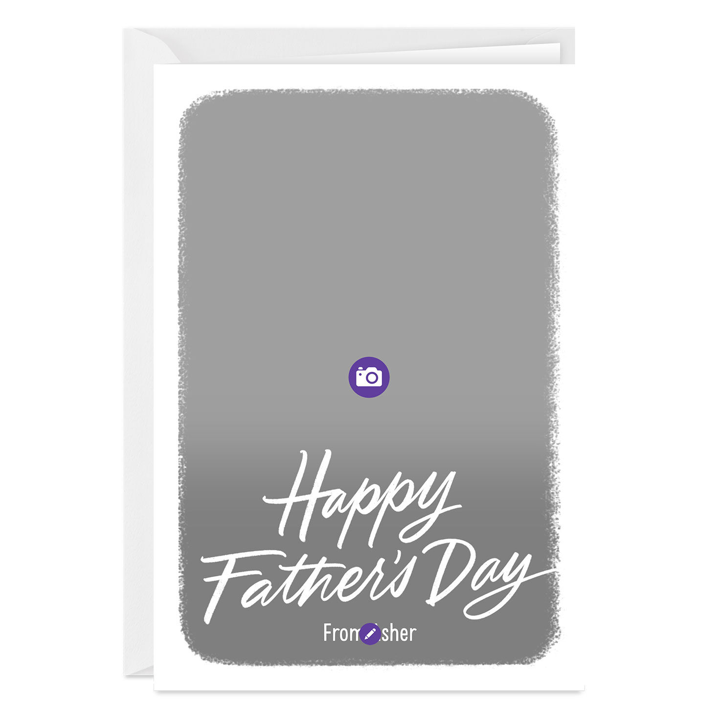 Personalized White Frame Father&rsquo;s Day Photo Card, , large image number 3