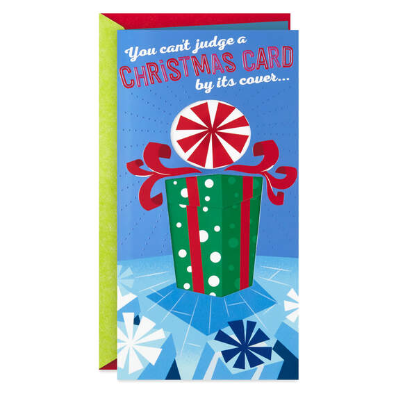 It's What's Inside That Counts Money Holder Pop Up Christmas Card, , large image number 1