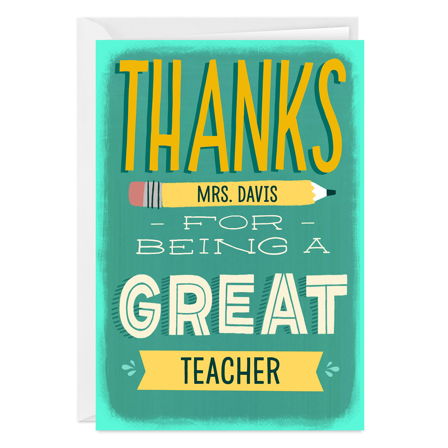 Thanks for Being Great Custom Thank You Card