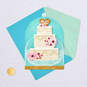 Mr. and Mrs. Cake Cloche Pop Up Wedding Card, , large image number 6